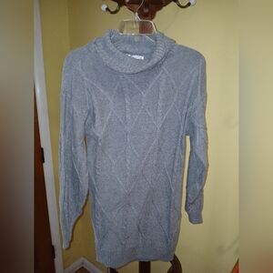 Hollister Gray Cable Knit Turtleneck Sweater – XS – New